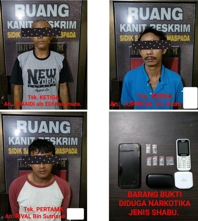 Pelaku Tindak Pidana Narkotika Dibekuk Polsek Pinggir Saat Hendak Transaksi 